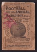 The Football Annual, 1907-1908 by C.W. Alcock, 40th Year of Publication. Softback first edition with