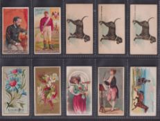 Cigarette cards, USA, Goodwin's, ten type cards, Champions (x2), Zukertort, Chess (name rubber