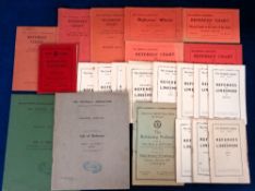 Football Officials, a collection of 32 books and booklets all relating to Refereeing & Officials