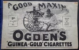 Tobacco Ephemera, Ogden's, 14 advertisements, mostly pages from old publications, but including shop