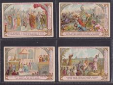 Trade cards, Liebig S429 History of France II (French Language) (set 6 cards) (gd)
