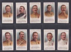 Cigarette cards, Taddy VC Heroes Boer War, 20 cards numbered between 61 and 99 (3 fair rest gd)