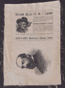 Tobacco silk, USA, Allen & Ginter, Civil War Generals, type, George G. Meade, approx. 250mm x