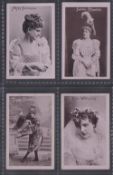 Cigarette cards, Gallaher, Stage & Variety Celebrities, four cards, all with 'Gallager' backs,