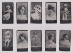 Cigarette cards, Gabriel's, Actresses 'HAGG' (set, 10 cards ) (some with staining to backs, edge