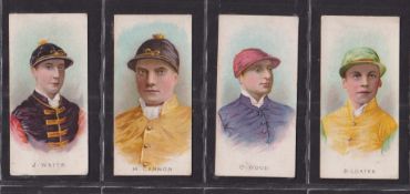 Cigarette cards, Lambert & Butler Jockeys no Frame (set 4 cards) (some foxing fair/near gd)