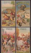 Cigarette cards, USA, Gail & Ax, The Baron Muchausen, a collection of 10 postcard size cards all