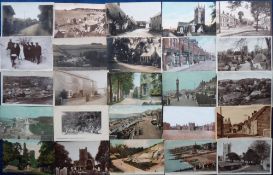 Postcards, a mixed collection of approx. 112 UK topographical cards, with RPs of Piddletrenthide,