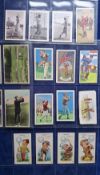 Cigarette cards, Golf 117 cards, featuring Golfers, Golf scenes or references to Golf on the back of