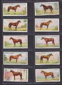 Cigarette cards, Horse Racing, 2 sets Player's Famous Irish Bred Horses (50 cards, gen gd/vg) &