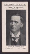 Cigarette card, Taddy, Leading 'M.L.A.'s' (South Africa), type card, no 17, Chris L. Botha Esq. (gd)