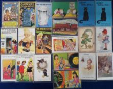 Postcards, Comic, a mixed age mainly comic selection of approx. 39 cards. Artists include Taylor (