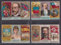Cigarette cards, USA, Duke's, Rulers, Coats of Arms & Flag, (folders), 4 folders, Canada, Chili,