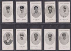 Cigarette cards, Taddy, County Cricketers, Kent (set, 15 cards) (one trimmed, some with slight