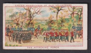 Cigarette card, Edwards, Ringer & Bigg, Easter Manoeuvres of our Volunteers, type card, 'The