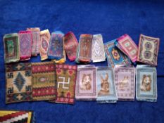 Tobacco Blanket issues, USA, 108 blankets including 61 Flags (various sizes and designs), 29 Rugs