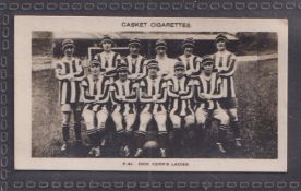Cigarette card, Pattreiouex Famous Footballers (F1-191) type card F41 Dick Kerr's unbeaten Ladies