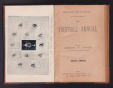 The Football Annual, 1901-1902 by C.W. Alcock, 34th Year of Publication. Hardback first edition,