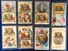 Postcards, Advertising, 8 advertising chromo cards for 'The Independent Order of Rechabites