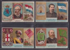 Cigarette cards, USA, Duke's, Rulers, Coats of Arms & Flag, (folders), 4 folders, Holland, Honduras,