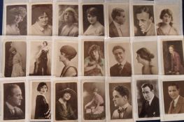 Postcards, Early Cinema, 200 cards to include Errol Flynn, William Russell, Mae Marsh, Gladys