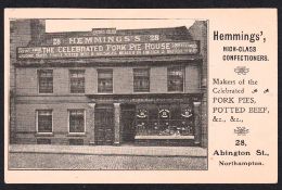 Postcard, Social History, RP, Hemmings’ Confectioners, 28 Abington St., Northampton b/w, pu 1914 (