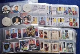 Trade cards & stickers, Football selection over 650 in part sets (no apparent duplication) including