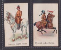 Cigarette cards, R Mason & Co, Colonial Troops, 2 type cards 'Imperial Light Horse' & 'Central India