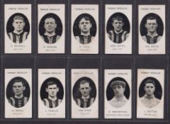 Cigarette cards, Taddy Prominent Footballers, 22 cards, 19 'without footnote' Hull City (8),