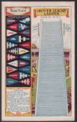 Trade issue, Thomson, The Rover League Ladder, 1923/24, uncut issue complete with Flags for all