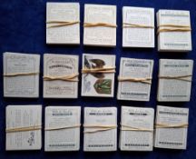 Cigarette cards, 13 sets and 1 near set, all large size. Players (5) Old Naval Craft, Types