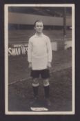 Tobacco issue, Jones Bros., Tottenham Footballers, photographic postcard of F. Walden (slightly