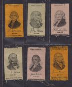 Tobacco silks, ATC, Presidents of the U.S., 'M' size (23/24, missing Benj. Harrison) (some with edge