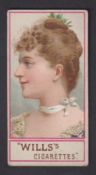 Cigarette card, Wills, Beauties (No inset, typeset back), type card, Wills ref. book, CSGB no 103,