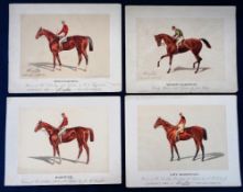 Tobacco issue, USA, Kinney, Racehorses, 'XL' size, 9 different cards, non insert issues, mixed
