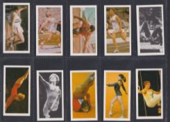 Trade cards, Brooke Bond, black back reprints, Transport Through the Ages & Olympic Greats (2