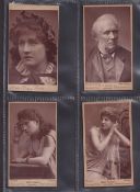Trade cards, Taunus, Celebrities & Beauties of the Day, brown photographic cards, a collection of 10