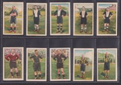 Cigarette cards, Holland, The Vittoria Egyptian Co, Footballers, 1931-32, coloured cards, black