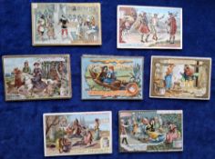 Trade cards, Liebig, 7 sets all German Language, S425, S463, S470, S439, S481, S485, S469 (mixed