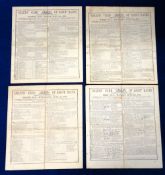 Royal Ascot, 1882, a set of four large size raceards from the Royal Meeting, 6th, 7th, 8th & 9th