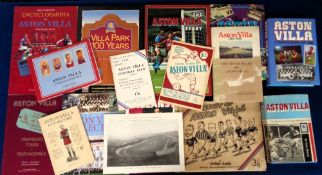 Aston Villa FC, a collection of 15 books and booklets inc. Famous Football Clubs, Official History