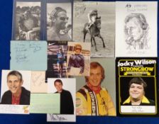 Sports Autographs, selection of signatures inc. Lester Piggott on b/w press photo (dedicated),