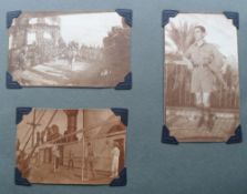 Photographs, Military, early 1900s. An album containing 98 snaps of India, Singapore, Malaysia and