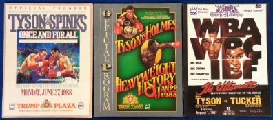 Boxing programmes, Mike Tyson, a collection of seven World Heavyweight Championship Boxing