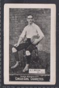 Cigarette card, Cohen, Weenen & Co, Heroes of Sport, Football, type card, G F Wheldon, Small
