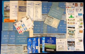 Football programmes etc, Reading FC, a collection of approx. 40 home programmes, mostly 1950's/60'