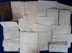 Documents, Northumberland, archive of James Howe of Golden Moor Farm Alnwick, died 1819. Farmer,
