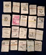 Trade stickers, Panini, 20 part sets (nearly all over 50% complete, some near complete). Series