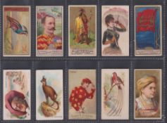 Cigarette cards, USA, Allen & Ginter, a collection of type cards, one each from ten different