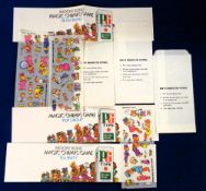 Trade cards, Brooke Bond, Magic Chimps Game, 3 packs complete with transfers and instructions, Brass